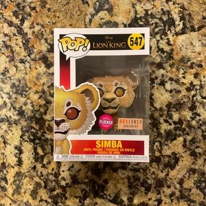 Funko POP! Disney The Lion King - Simba - Flocked #547 - Boxlunch Exclusive BNIB